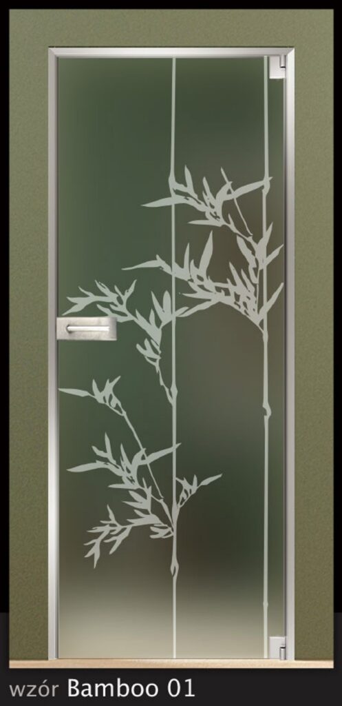 Dekoracyjne drzwi szklane Fore-Glass Bamboo 01