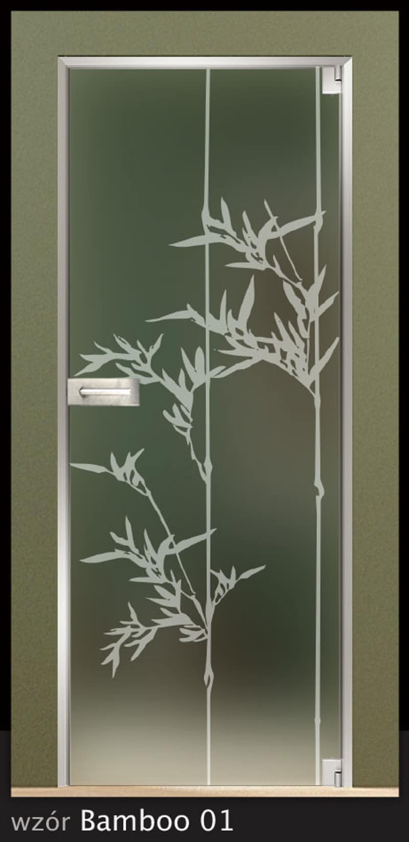 Dekoracyjne drzwi szklane Fore-Glass Bamboo 01